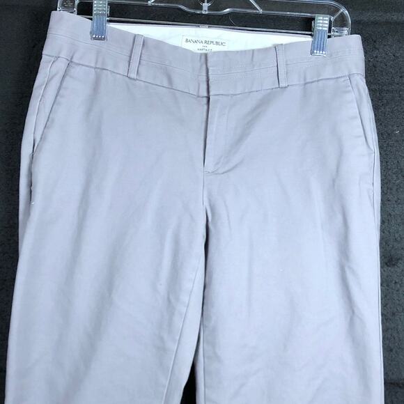 Banana Republic Womens Pants Purple Gray Mid Rise Martin Fit Straight Stretch 6 - Picture 2 of 12